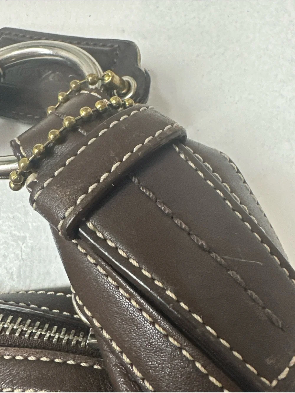 Coach Soho Vintage Hobo Bag Chocolate Brown Leather